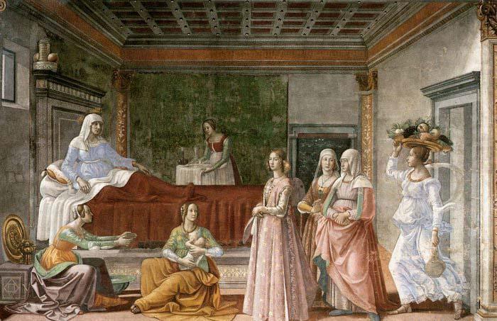 Domenico Ghirlandaio Birth of St John the Baptist china oil painting image